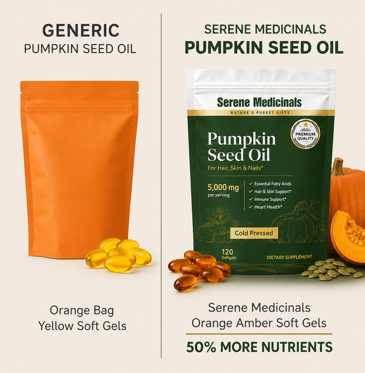 Austrian Pumpkin Seed Oil - 60 Soft Gels